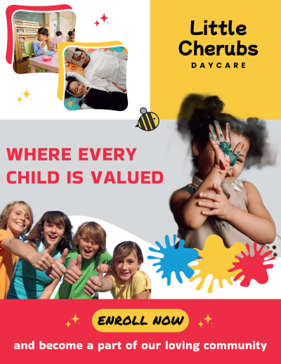 Now Enrolling Daycare  m3nuo20zby  Side 1 Image