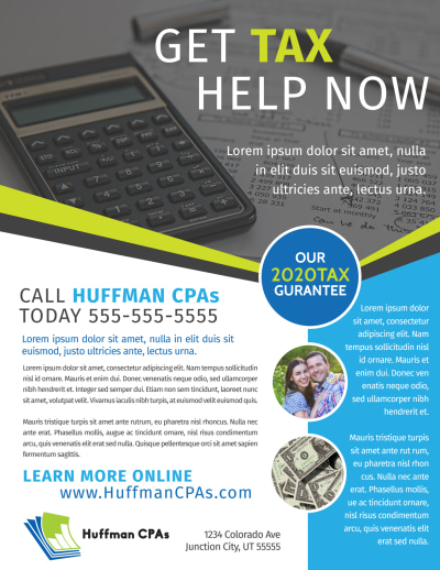 Tax Help   Side 1 Image